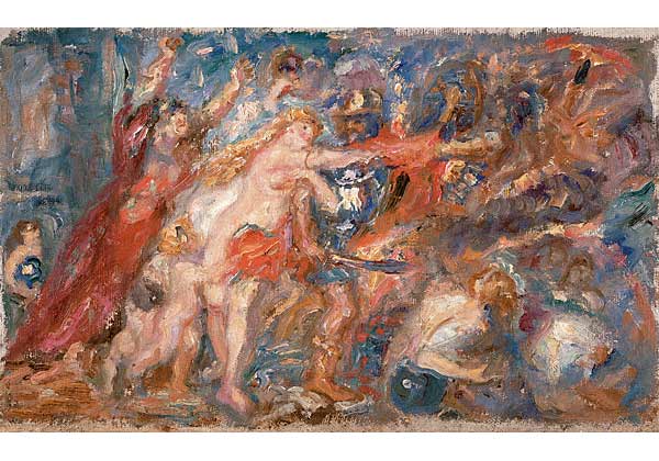 Composition d'après un tableau de Rubens