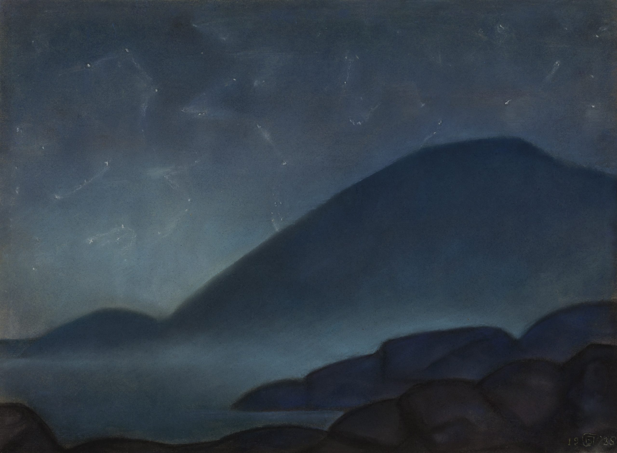 Смирнов-Русецкий-Борис-Алексеевич-1905-1993.-Звёзное-небо.-1935-scaled