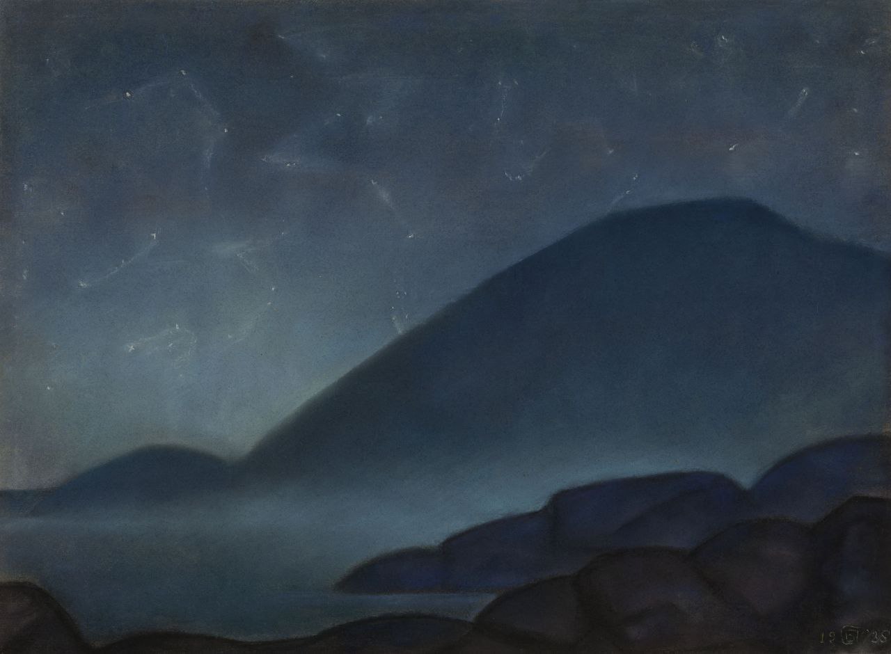 Борис Алексеевич Смирнов-Русецкий (1905 - 1993) Звёздное небо. 1935