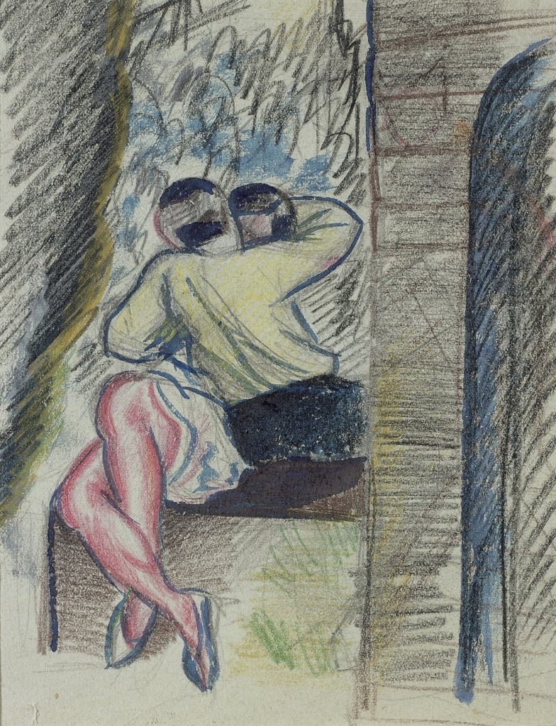 Николай Николаевич Слоневский (1909 - ?)Поцелуй. 1920-е