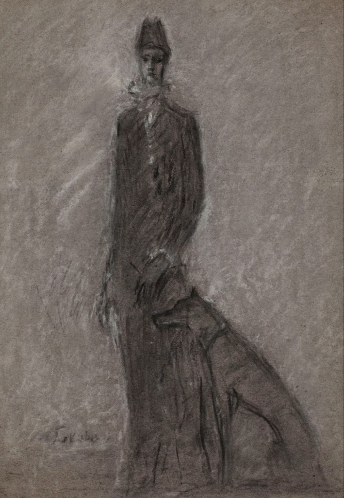 Михаил Ксенофонтович Соколов (1885 - 1947) Женщина с собакой. 1930-е
