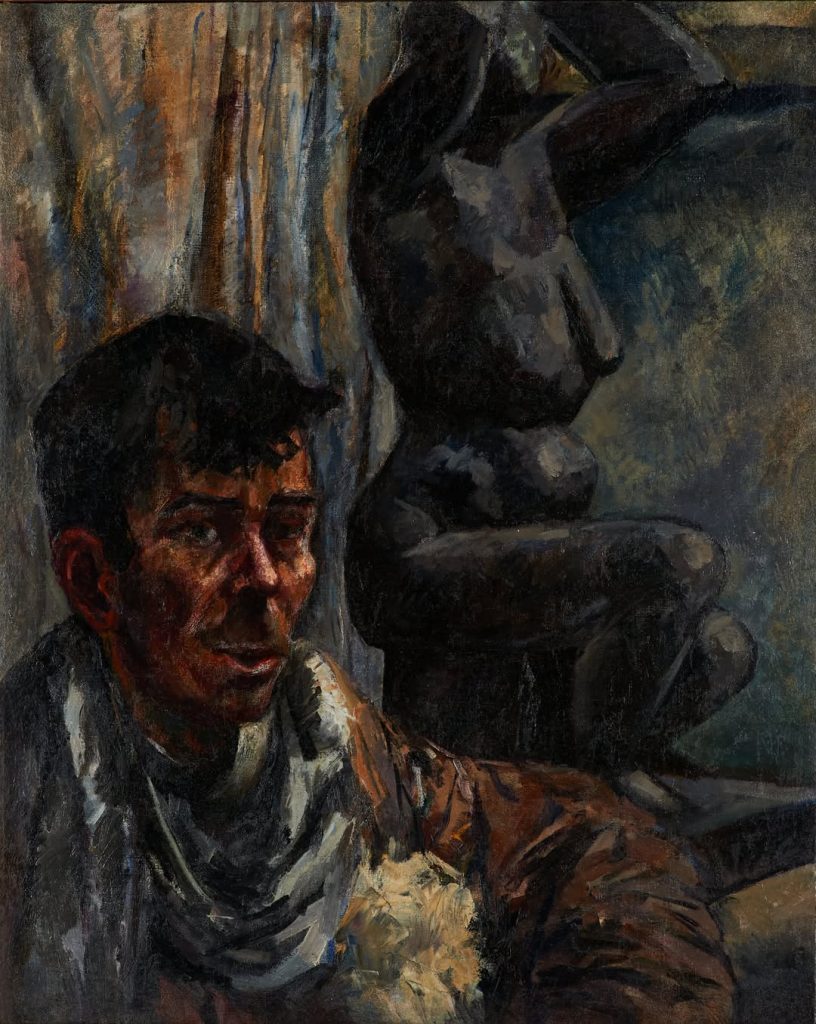 Леонид Павлович Зусман (1906 - 1084)Молодой скульптор. (Портрет Бориса Каплянского). 1926