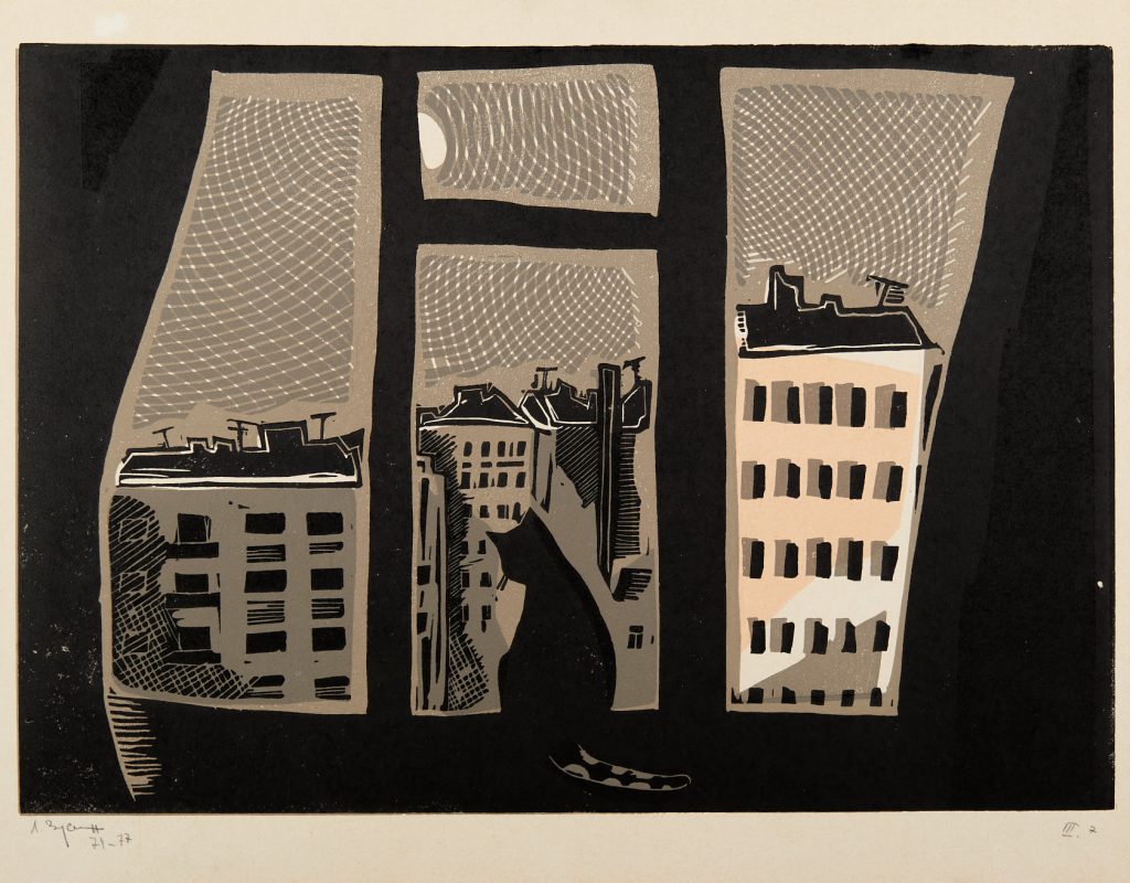 Леонид Павлович Зусман (1906 - 1984) Окно. 1974
