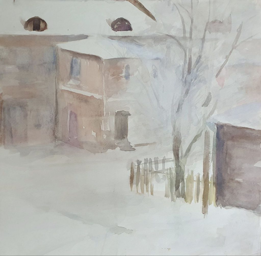 Григорий Васильевич Костюхин (1907 - 1991) Зима в Замоскворечье. 1931