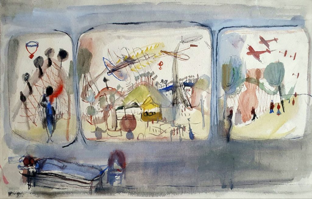 Александр Аркадьевич Лабас (1900 - 1983) Снится сон. 1920-е