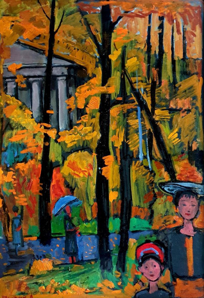 Анатолий Иванович Шугрин (1906 - 1987) Осень на Божедомке. 1960-е