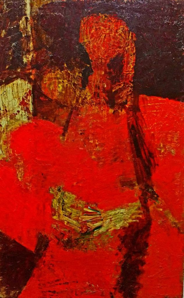 Валерий Сахатов. Любка. 2010 Холст на фанере, масло. 95 х 60