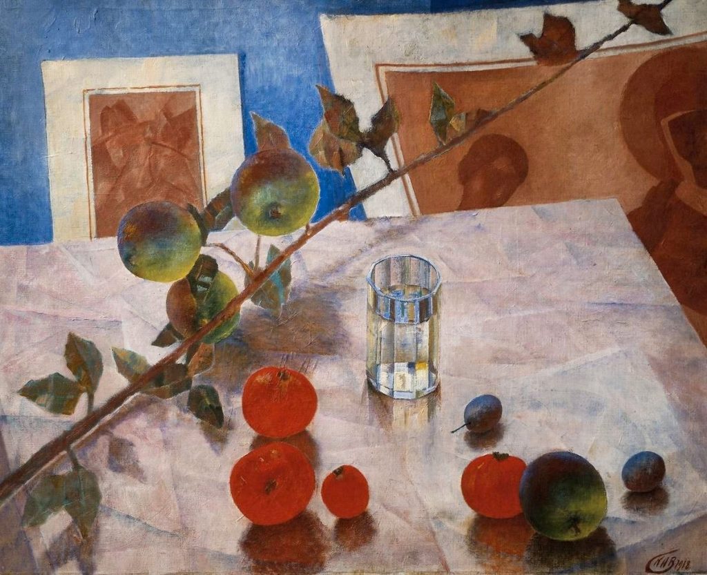 Кузьма Сергеевич Петров-Водкин (1878 - 1939) Розовый натюрморт. 1918
