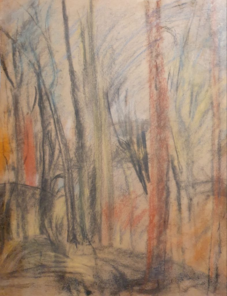 Василий Андреевич Коротеев (1906 - 1969) Осенние деревья. 1930-е