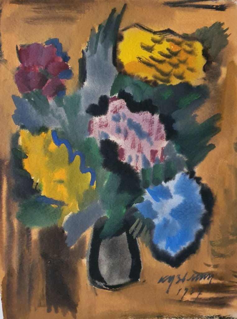 Николай Васильевич Кузьмин (1890 - 1987) Осенние цветы. 1937