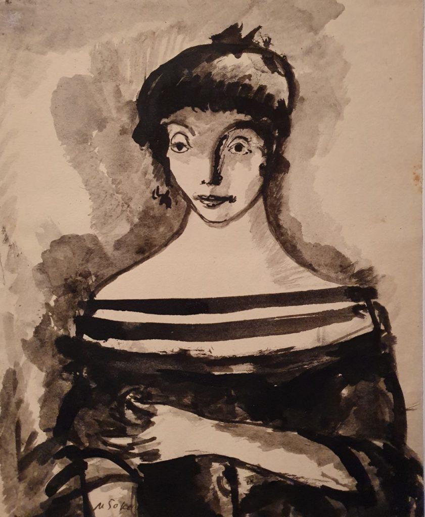 Михаил Ксенофонтович Соколов (1885 - 1947) Незнакомка. 1930-е