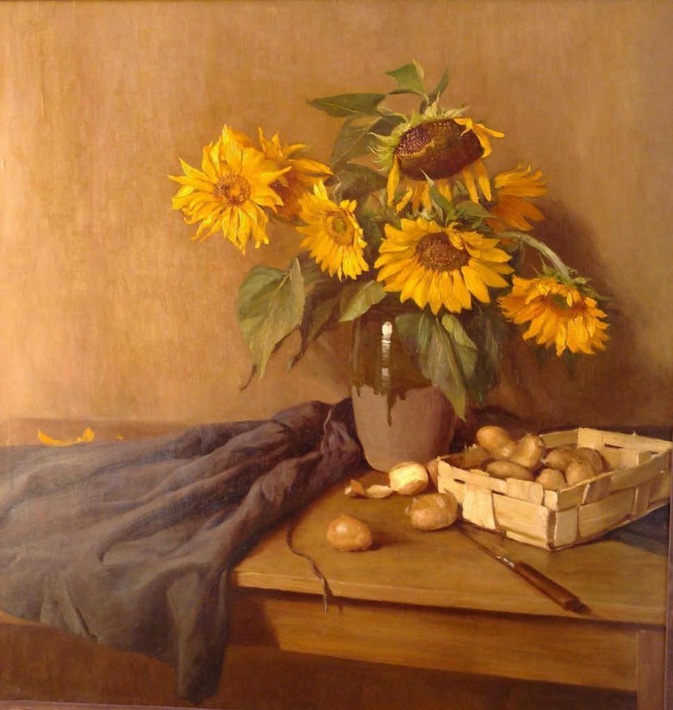 Александр Александрович Риттих (1889 - 1945) Подсолнухи. 1920-е