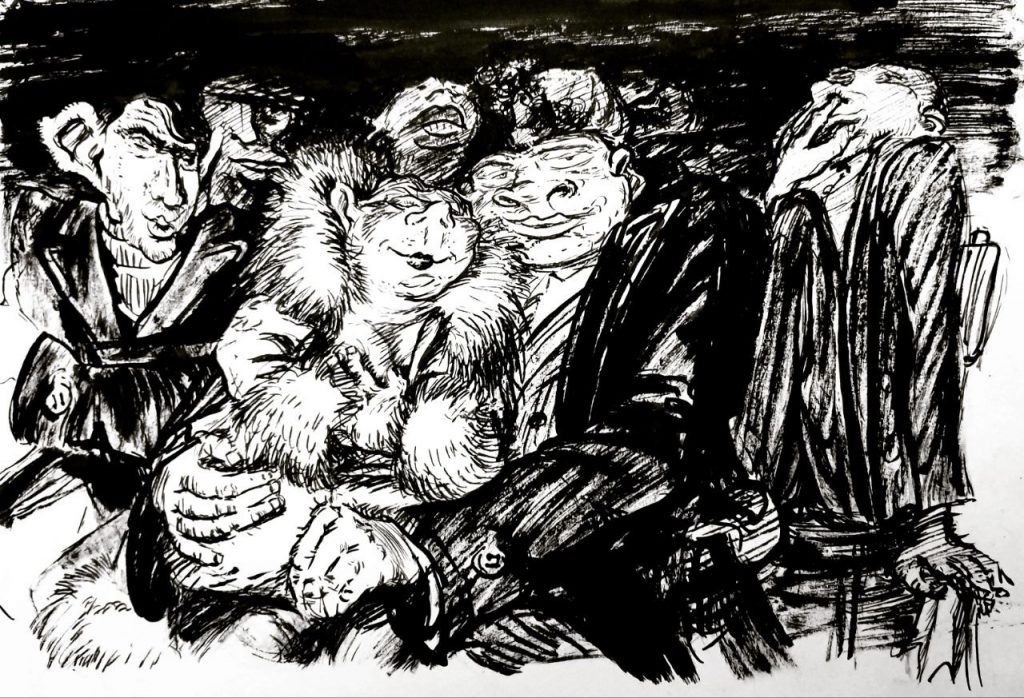 Неизвестный художник. Ценители прекрасного. 1930-е