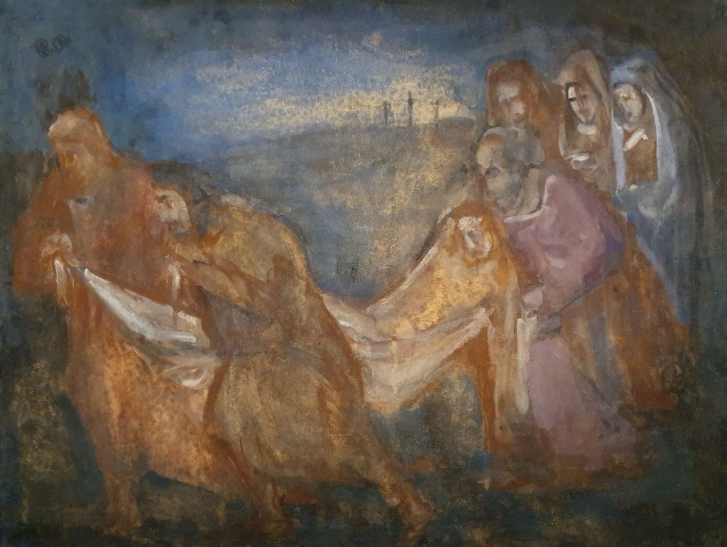 Фёдор Константинович Константинов (1882 - 1964) Снятие с креста. 1913