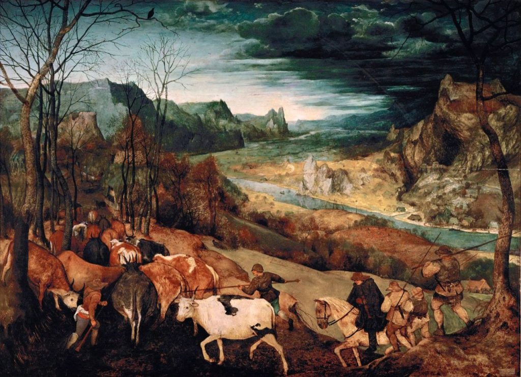 Питер Брейгель (1525 - 1569) Возвращение стада. 1565