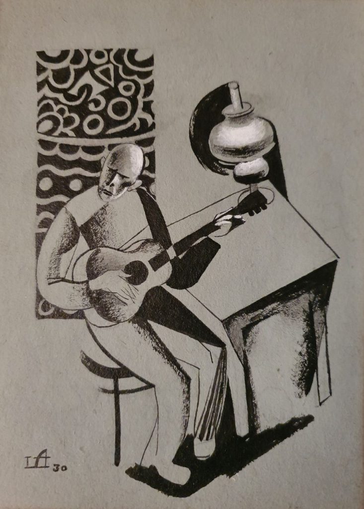 Арсений Леонидович Шульц (1910 - 1976) В свете лампы. 1930