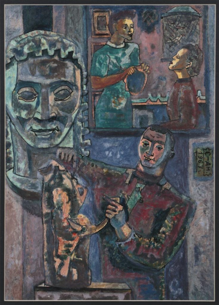 Фёдор Васильевич Семёнов-Амурский (1902 - 1980) В мастерской скульптора. 1967
